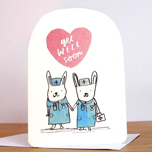 Laura Skilbeck Get Well Soon Bunnies Card