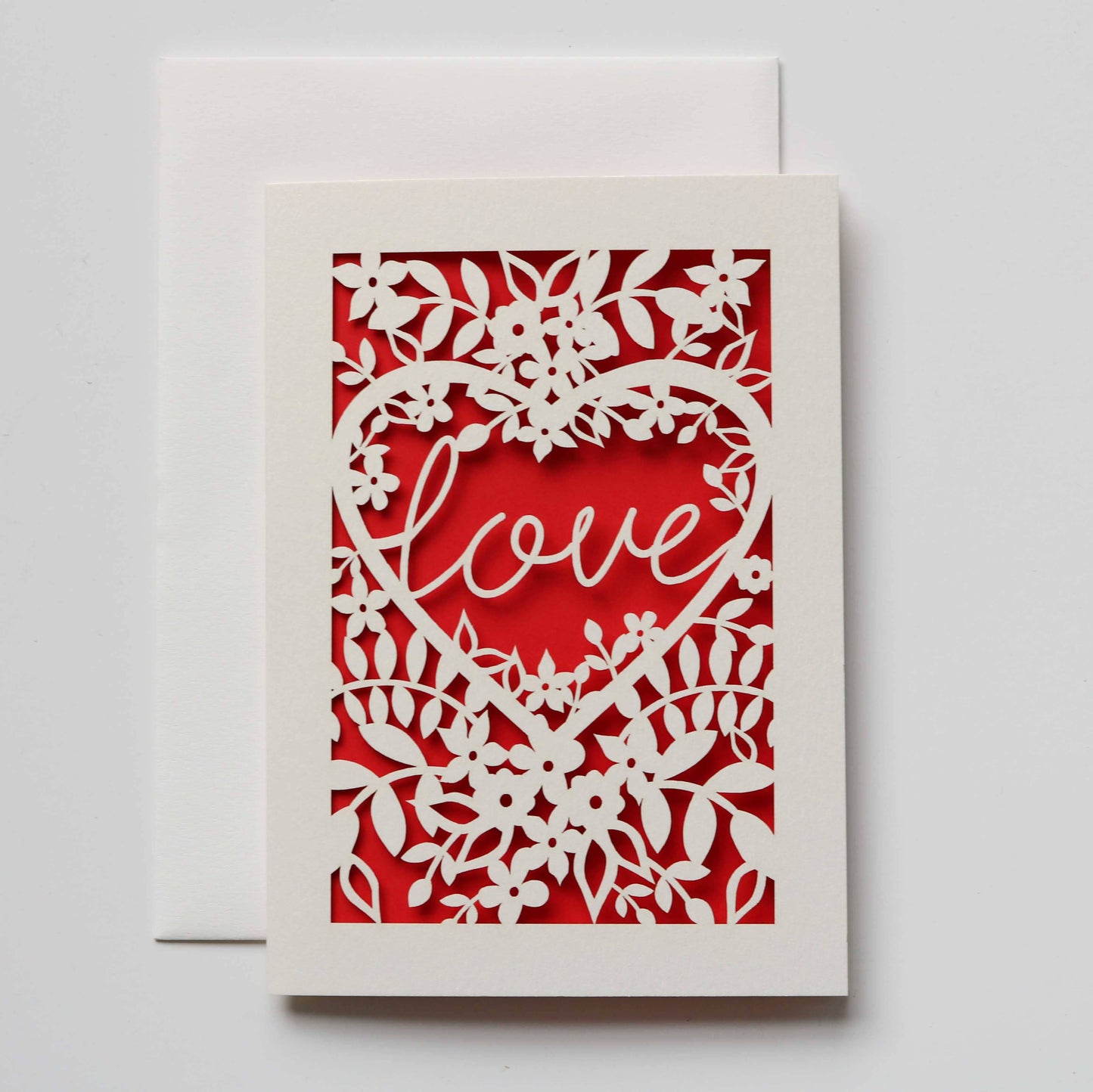 Love A6 Laser Cut Card