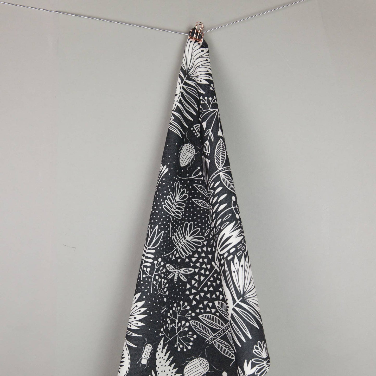 Maggiemagoo Designs Monochrome Pattern Tea Towel