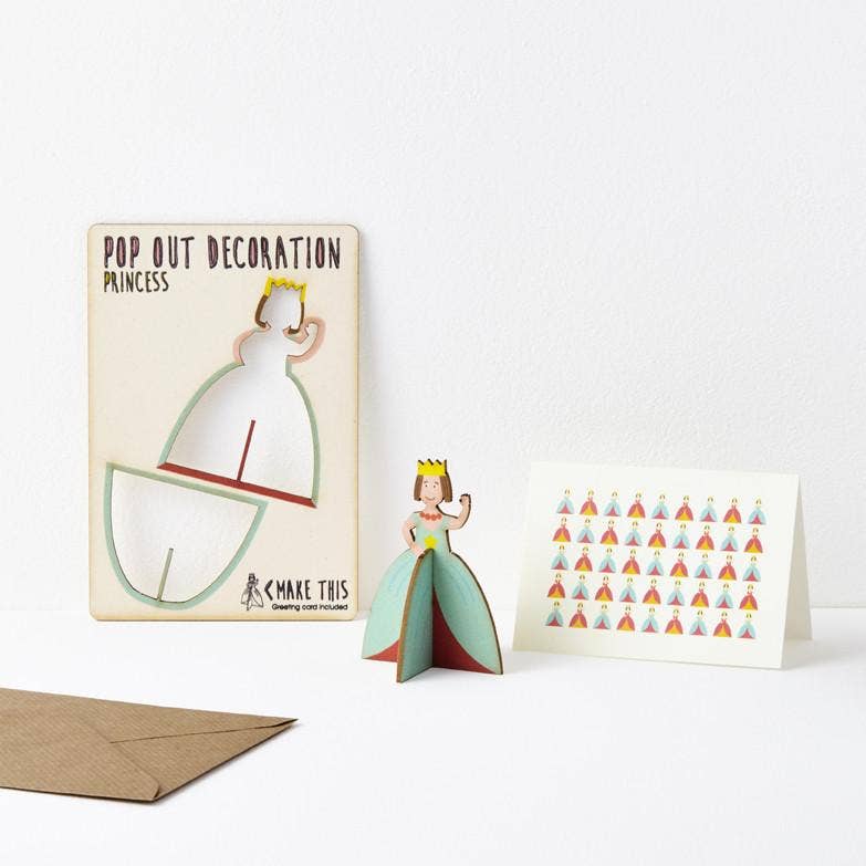 The Pop-out Card Company - Princess Greeting Card