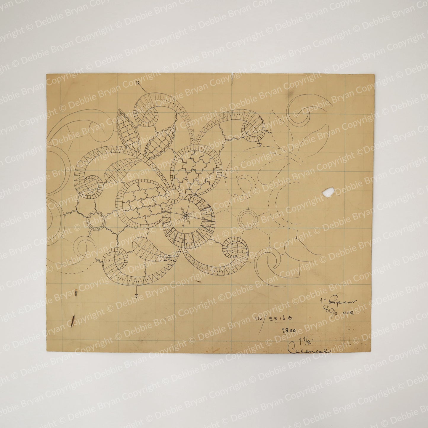 Nottingham Lace Draughtsman Drawing 116/28163