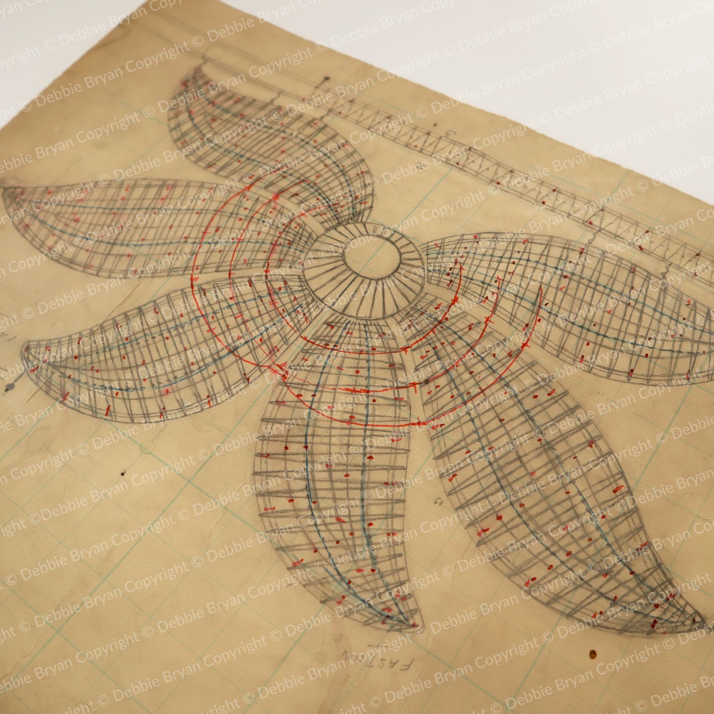 Nottingham Lace Draughtsman Drawing 120/25581