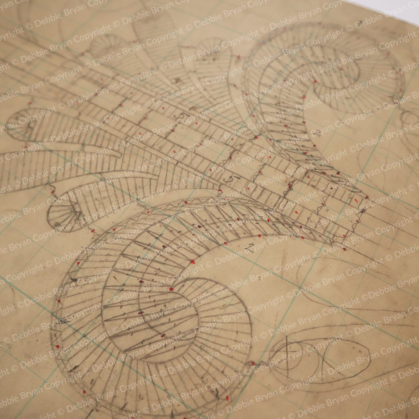 Nottingham Lace Draughtsman Drawing 120/25798