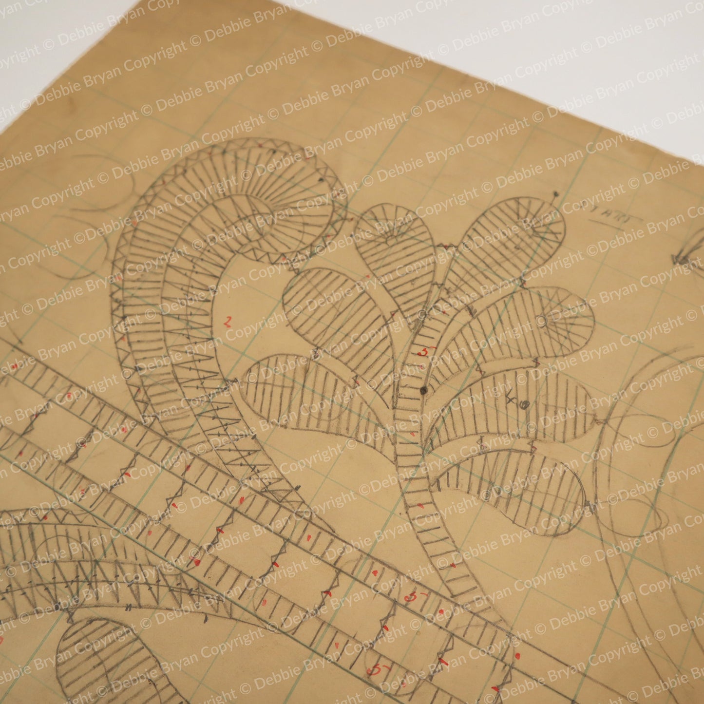 Nottingham Lace Draughtsman Drawing 120/25799