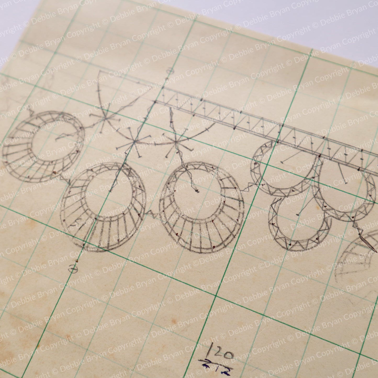 Nottingham Lace Draughtsman Drawing 120/29721