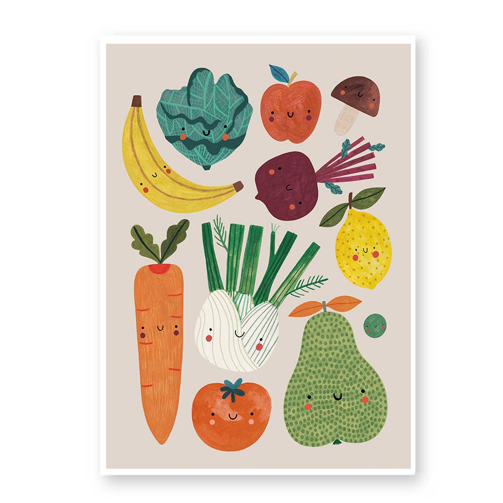 Daria Solak Illustrations Fruits and Veggies print