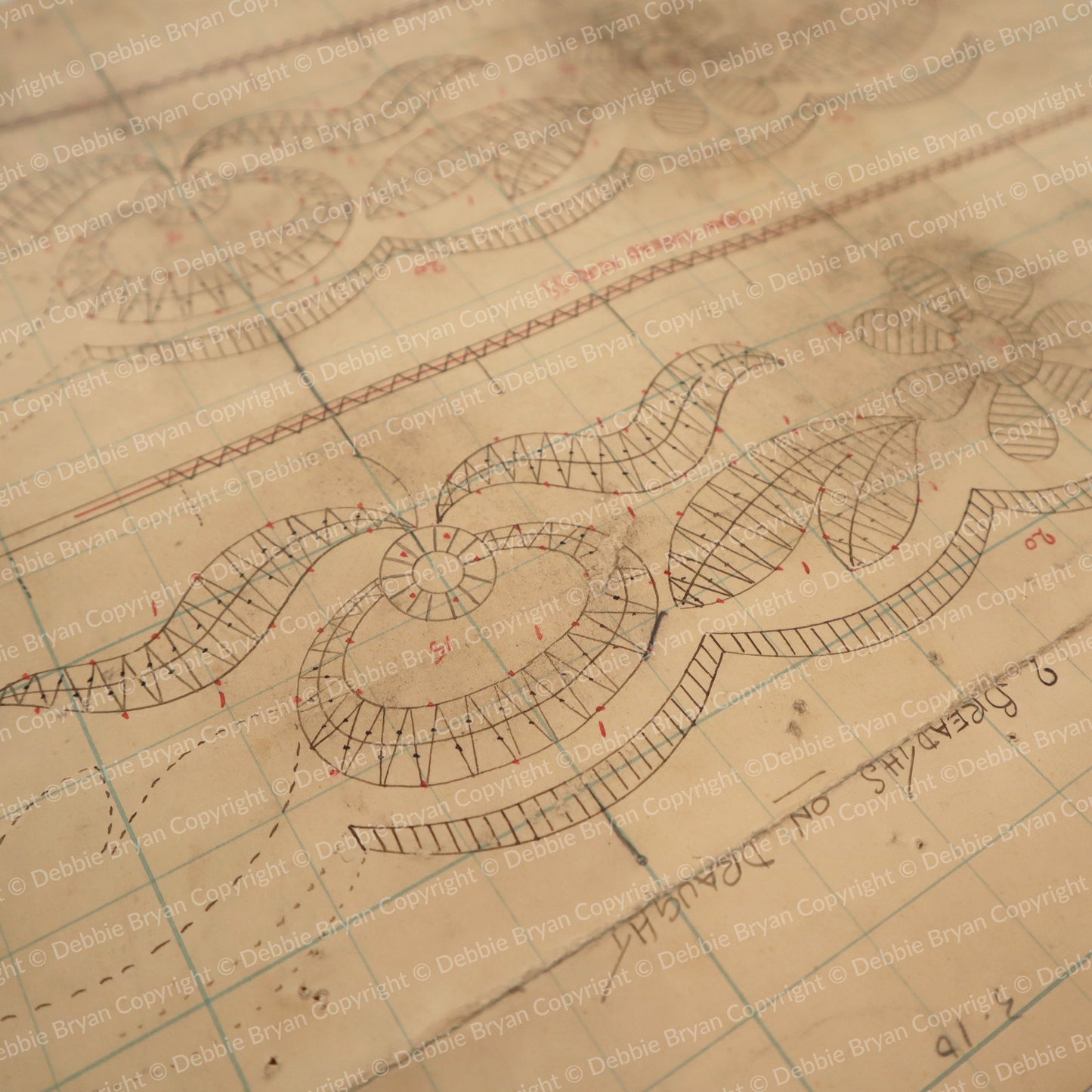 Nottingham Lace Draughtsman Drawing 180/25438