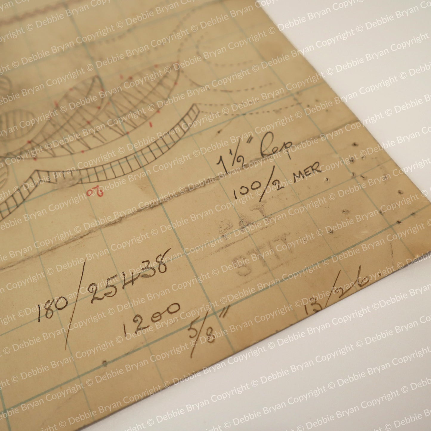 Nottingham Lace Draughtsman Drawing 180/25438