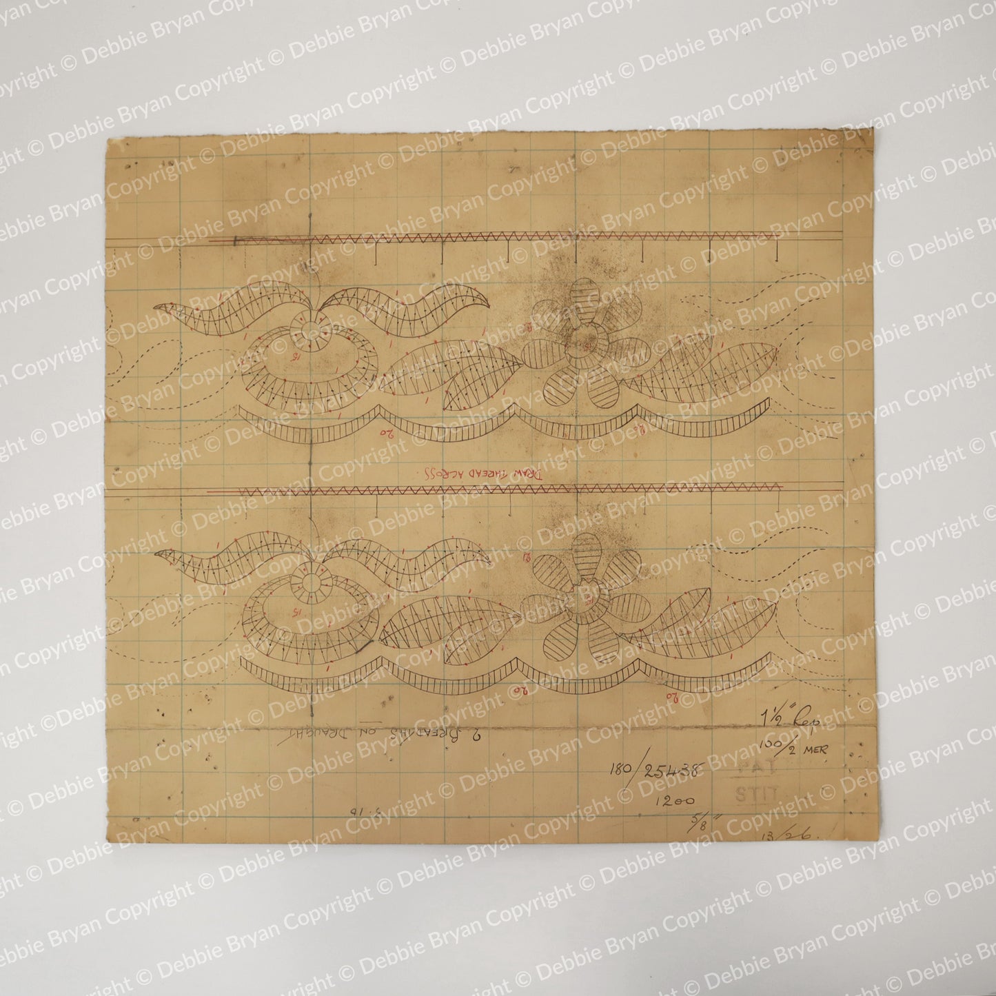 Nottingham Lace Draughtsman Drawing 180/25438