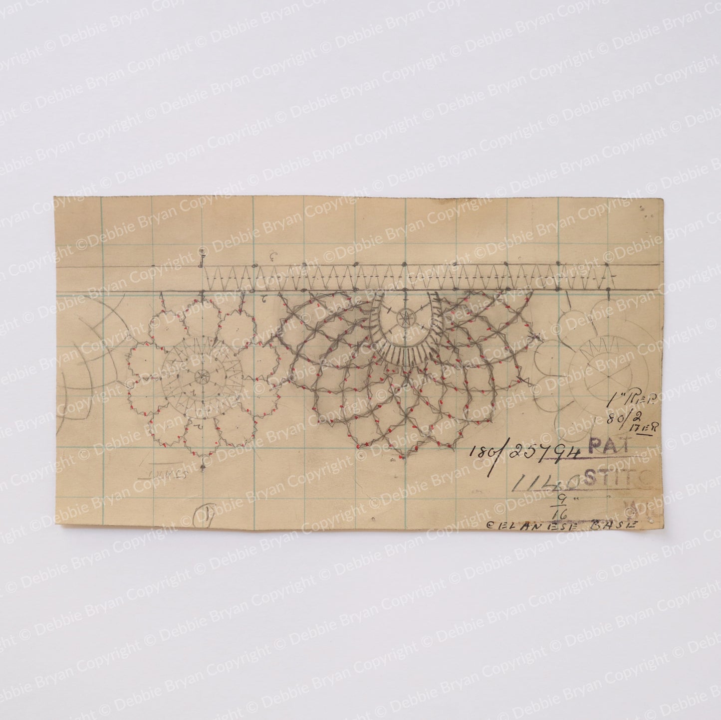 Nottingham Lace Draughtsman Drawing 180/25794