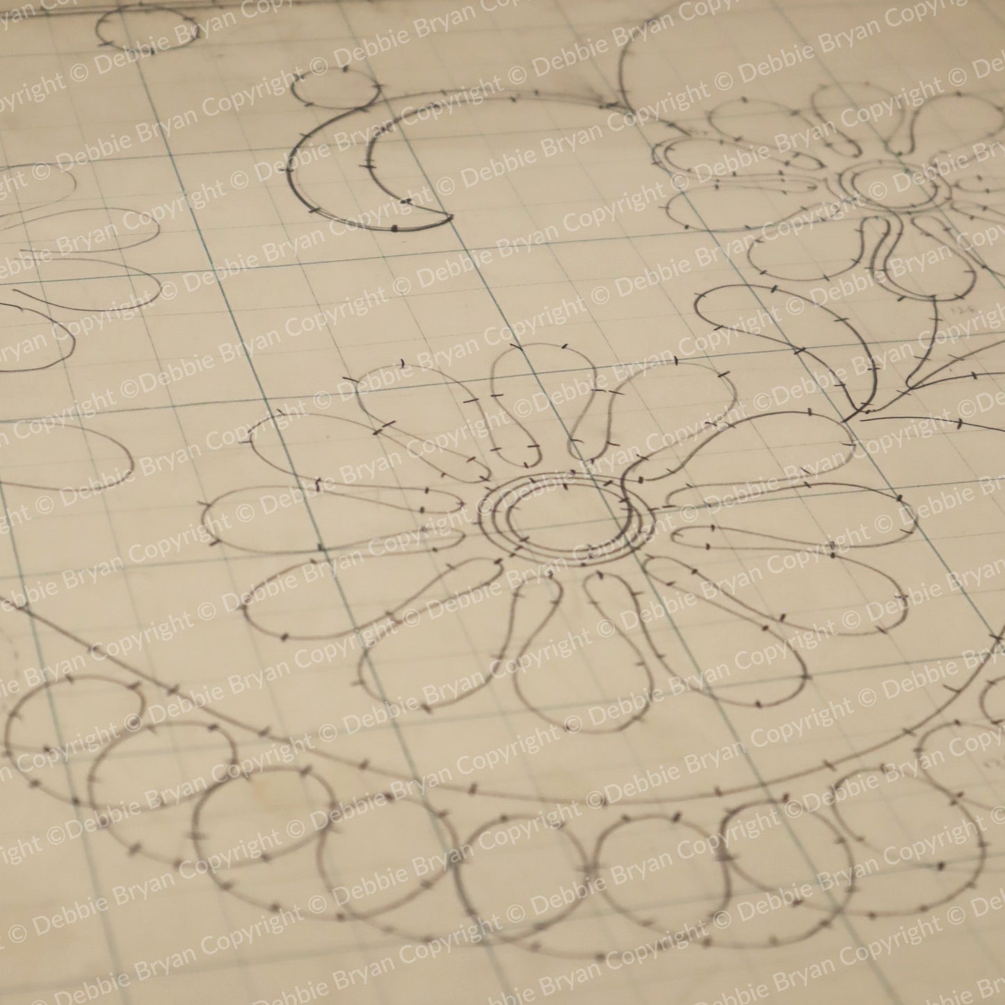 Nottingham Lace Draughtsman Drawing 18/28446