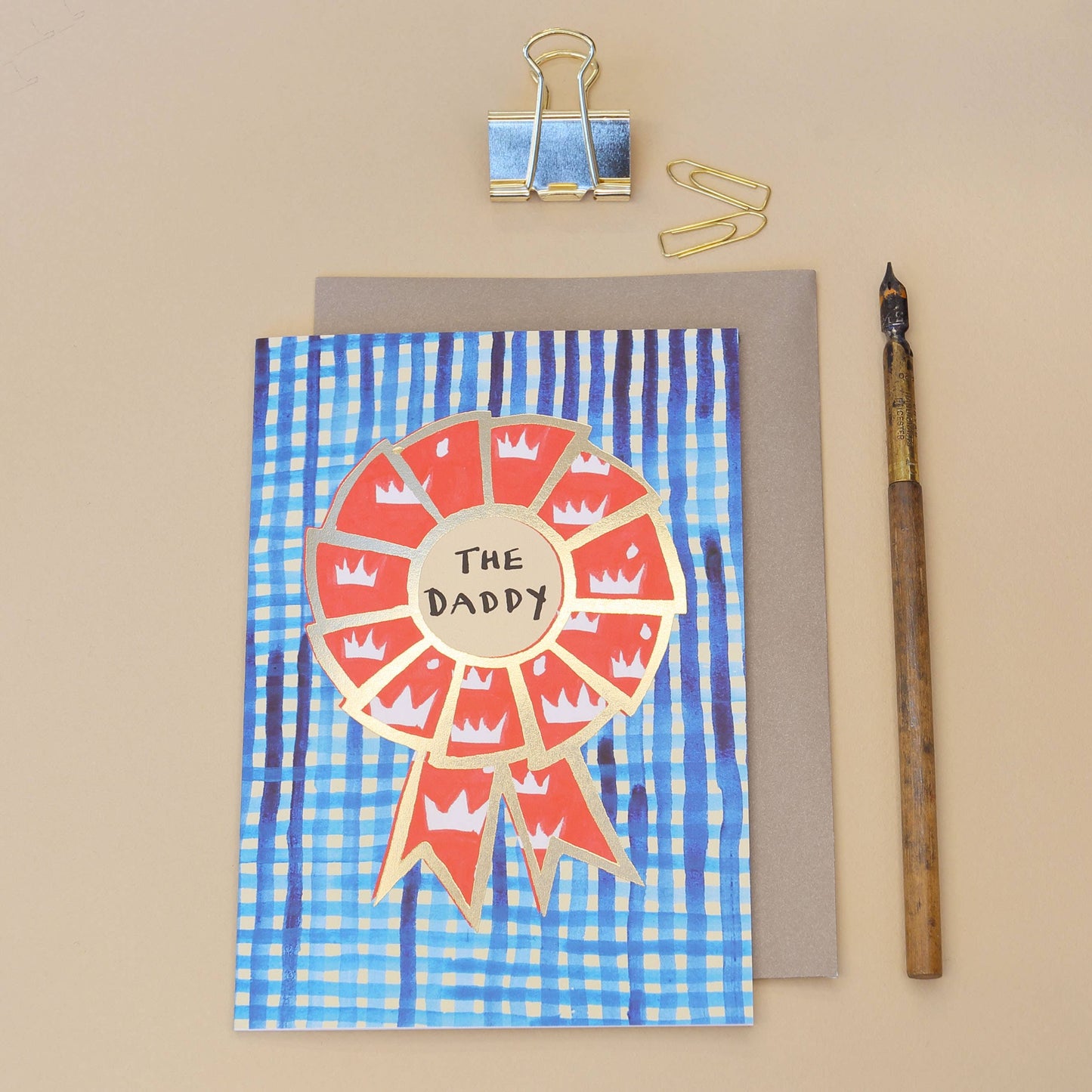 Poet and Painter| 'The Daddy' Rosette Greetings Card