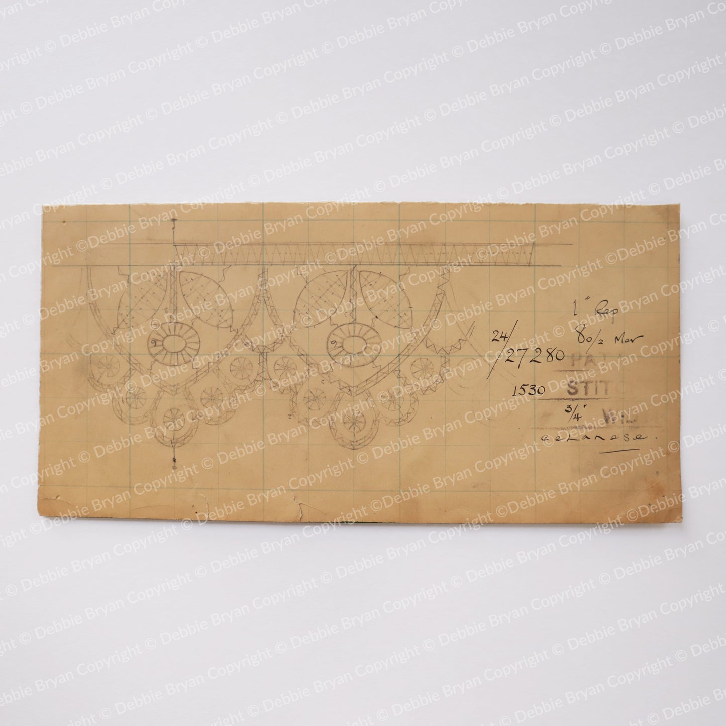 Nottingham Lace Draughtsman Drawing 24/27280