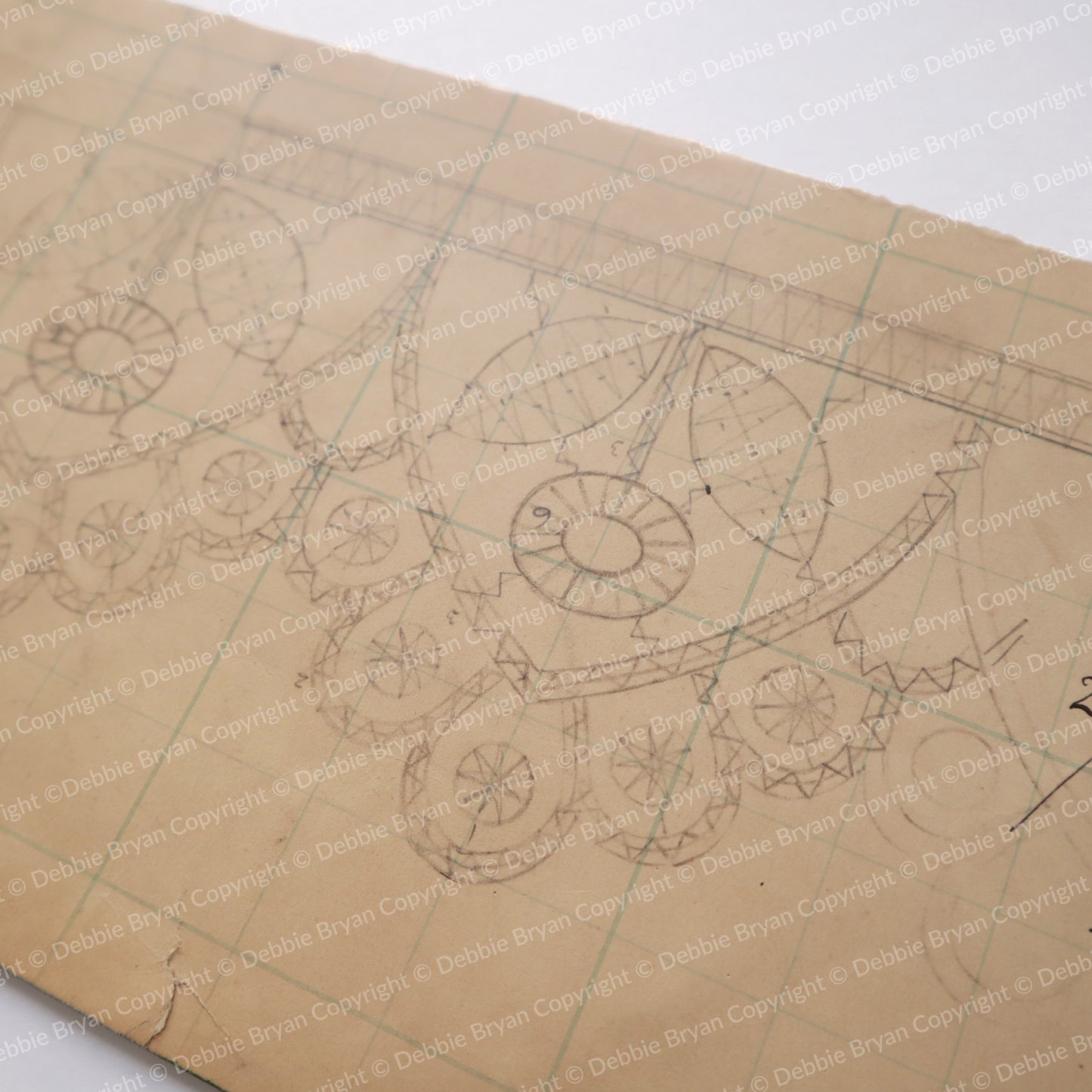 Nottingham Lace Draughtsman Drawing 24/27280