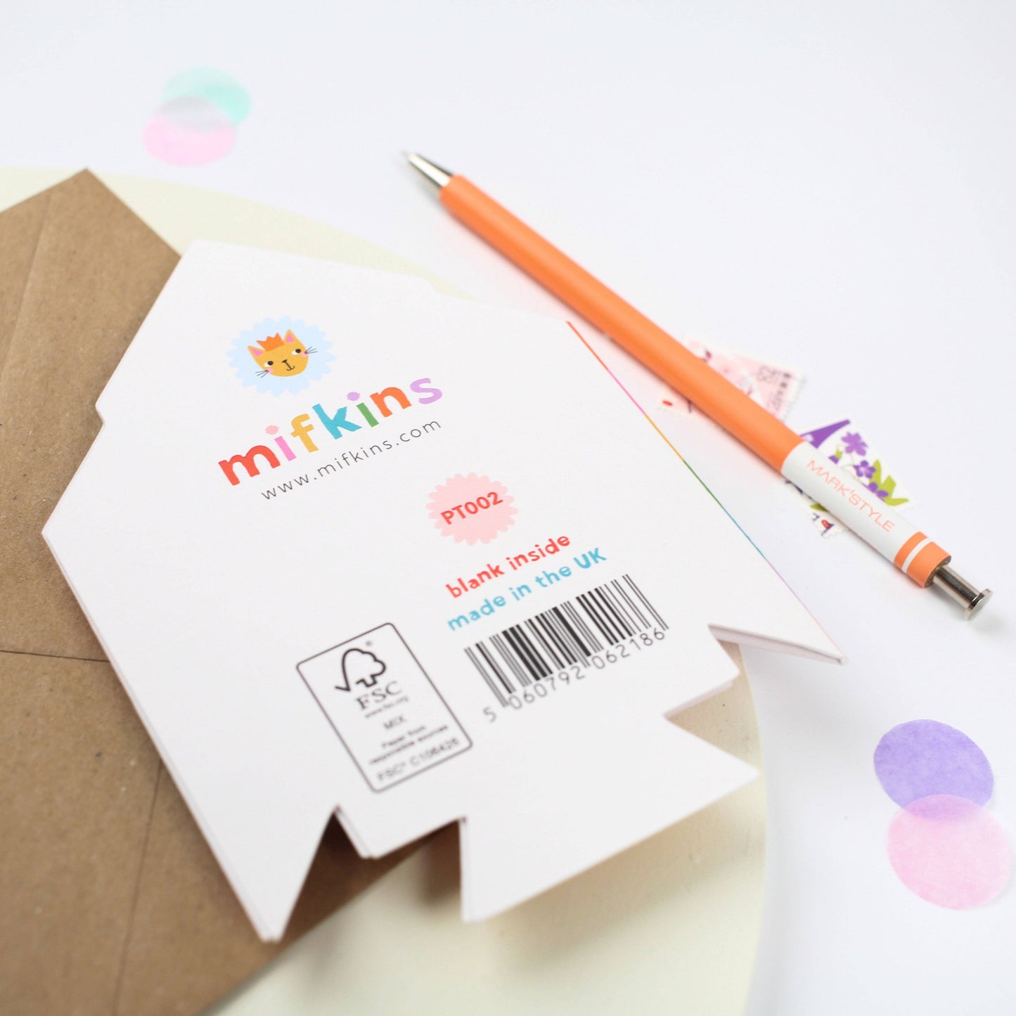 Mifkins Rocket Birthday Card