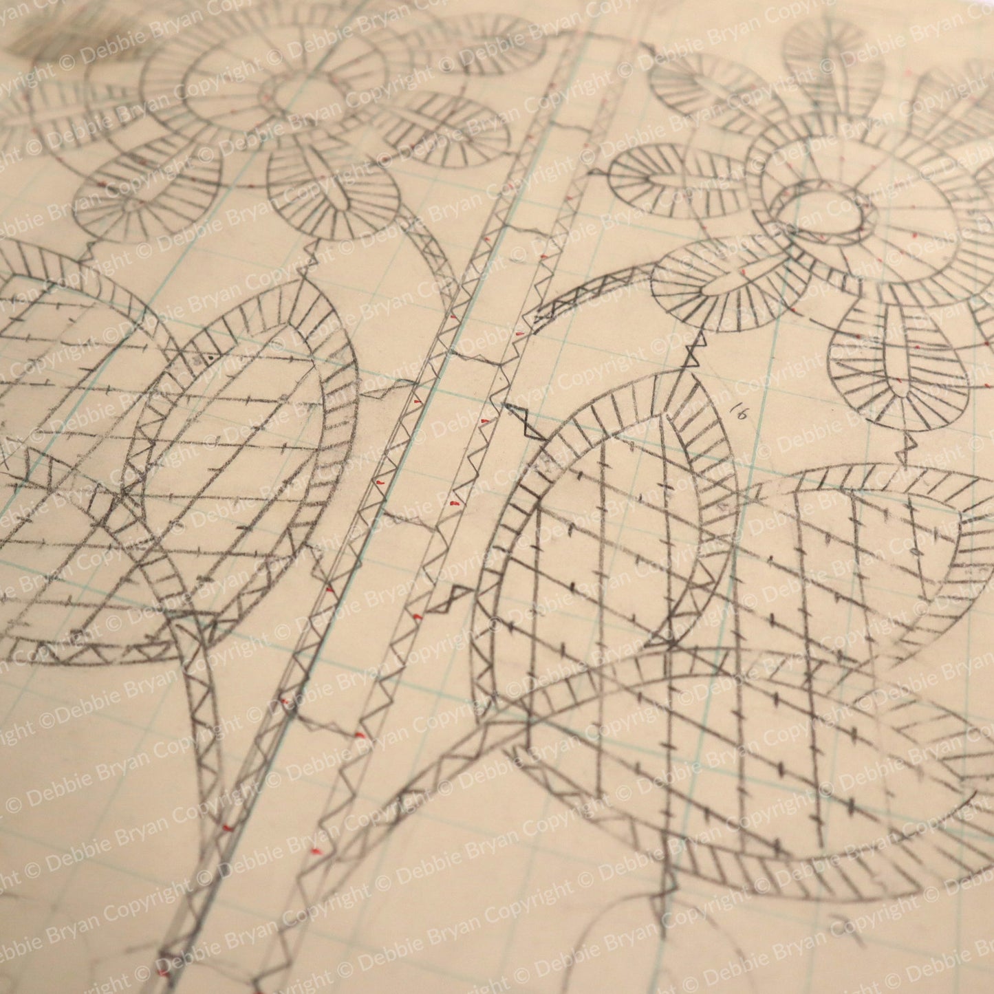 Nottingham Lace Draughtsman Drawing 372/28998