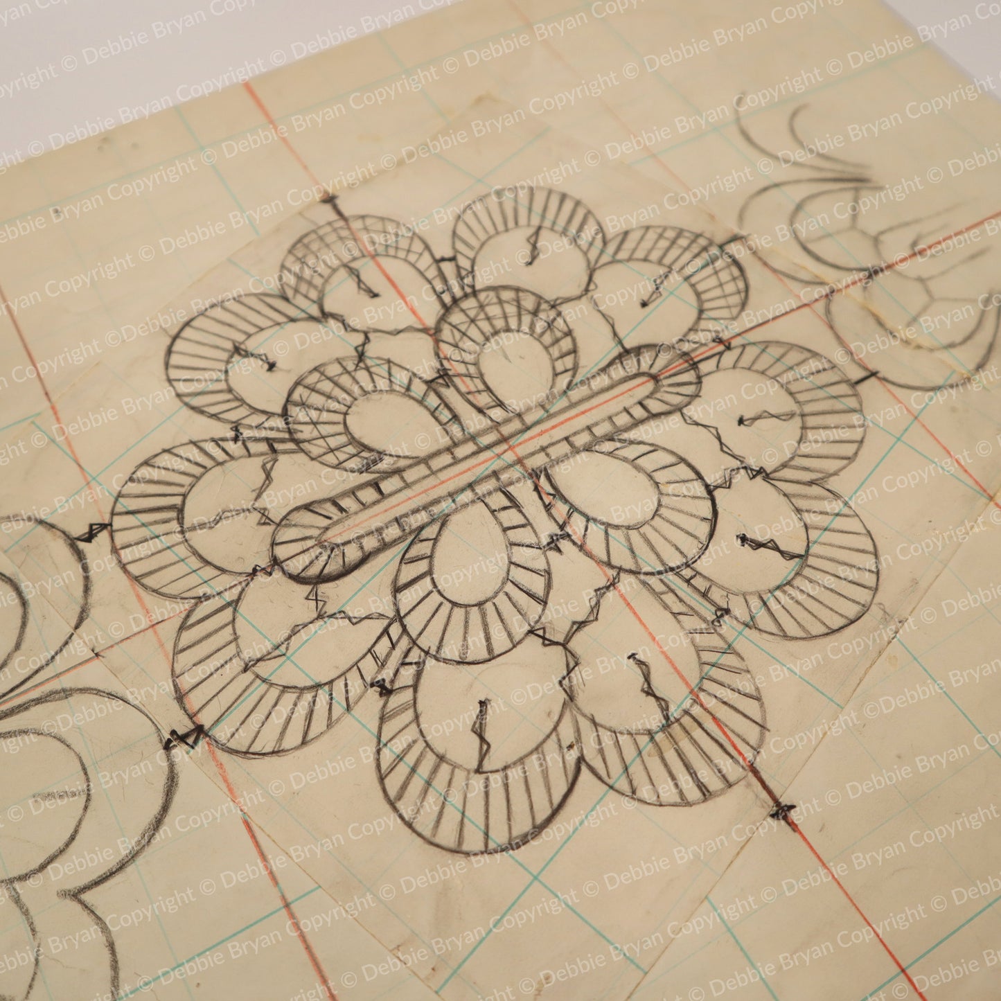 Nottingham Lace Draughtsman Drawing 390/31297