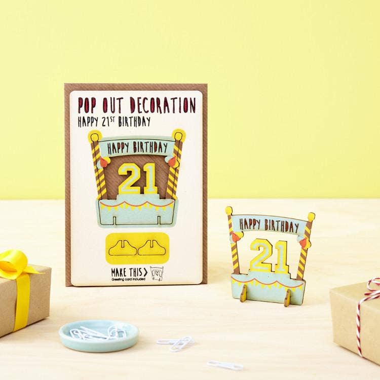 The Pop-out Card Company - 21st Birthday Card