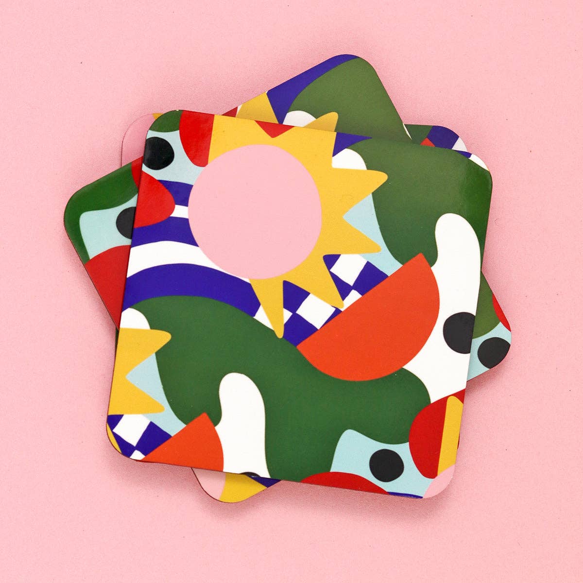 The Neighbourhood Threat Abstract Majorca Coasters