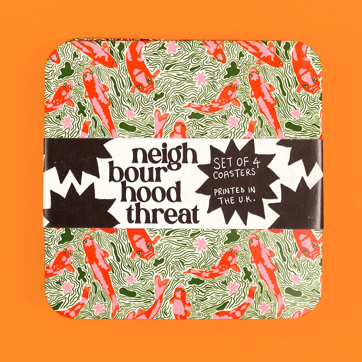 The Neighbourhood Threat Koi Carp Coasters