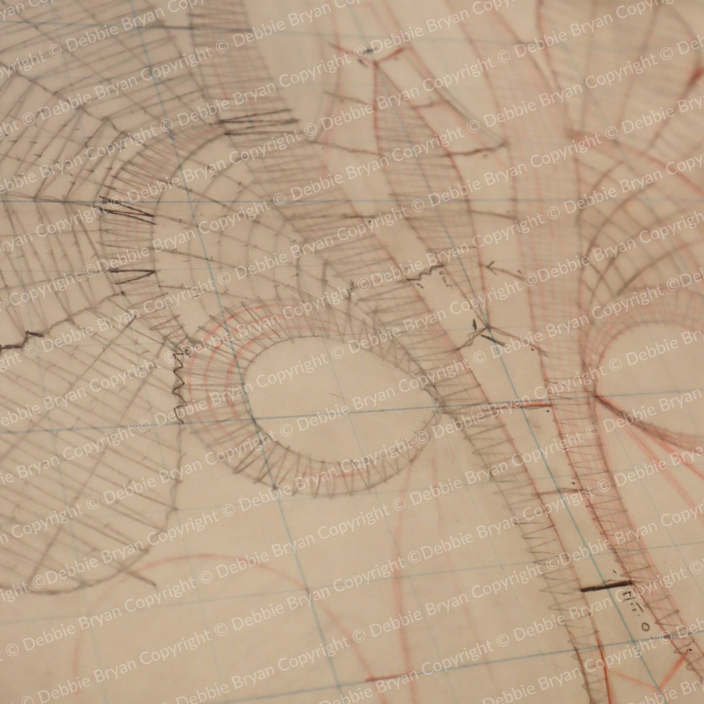 Nottingham Lace Draughtsman Drawing 7497/2
