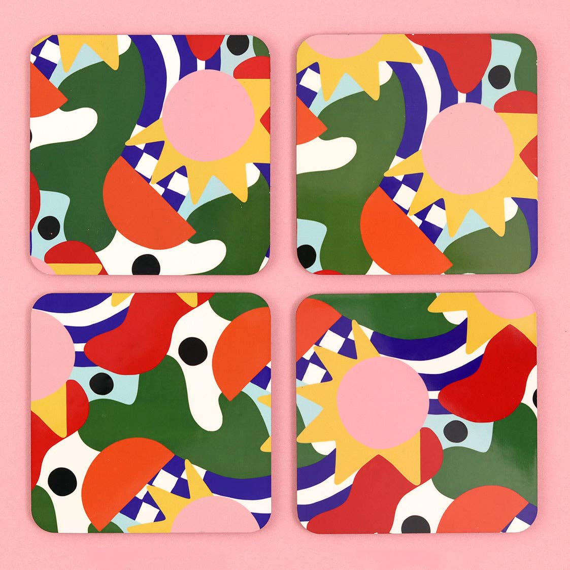 The Neighbourhood Threat Abstract Majorca Coasters
