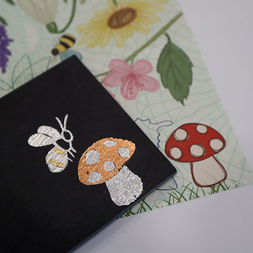 Gold Leaf Craft Kit: Square Slate Coaster