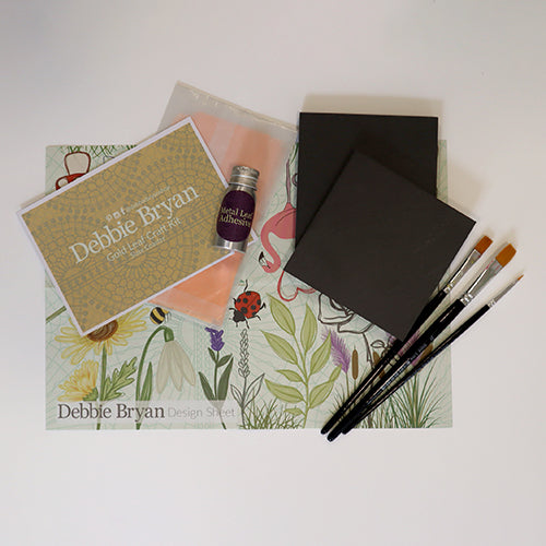 Gold Leaf Craft Kit: Square Slate Coaster