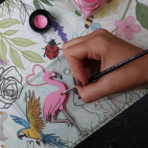 Glass Painting Craft Kit: Coasters - Chalky Paints
