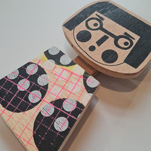 Fiona Wilson Mini Wooden Plaque: Miss Quirky Bob Girl