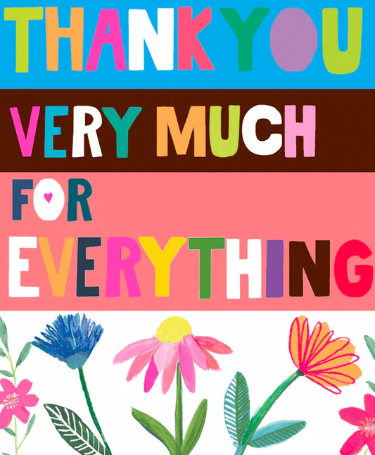 Paper Salad Thank You Very Much For Everything Card