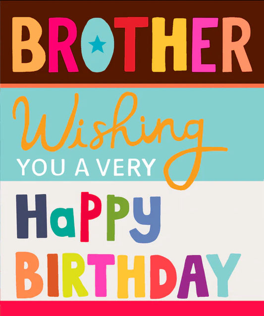 Paper Salad Brother Happy Birthday Card