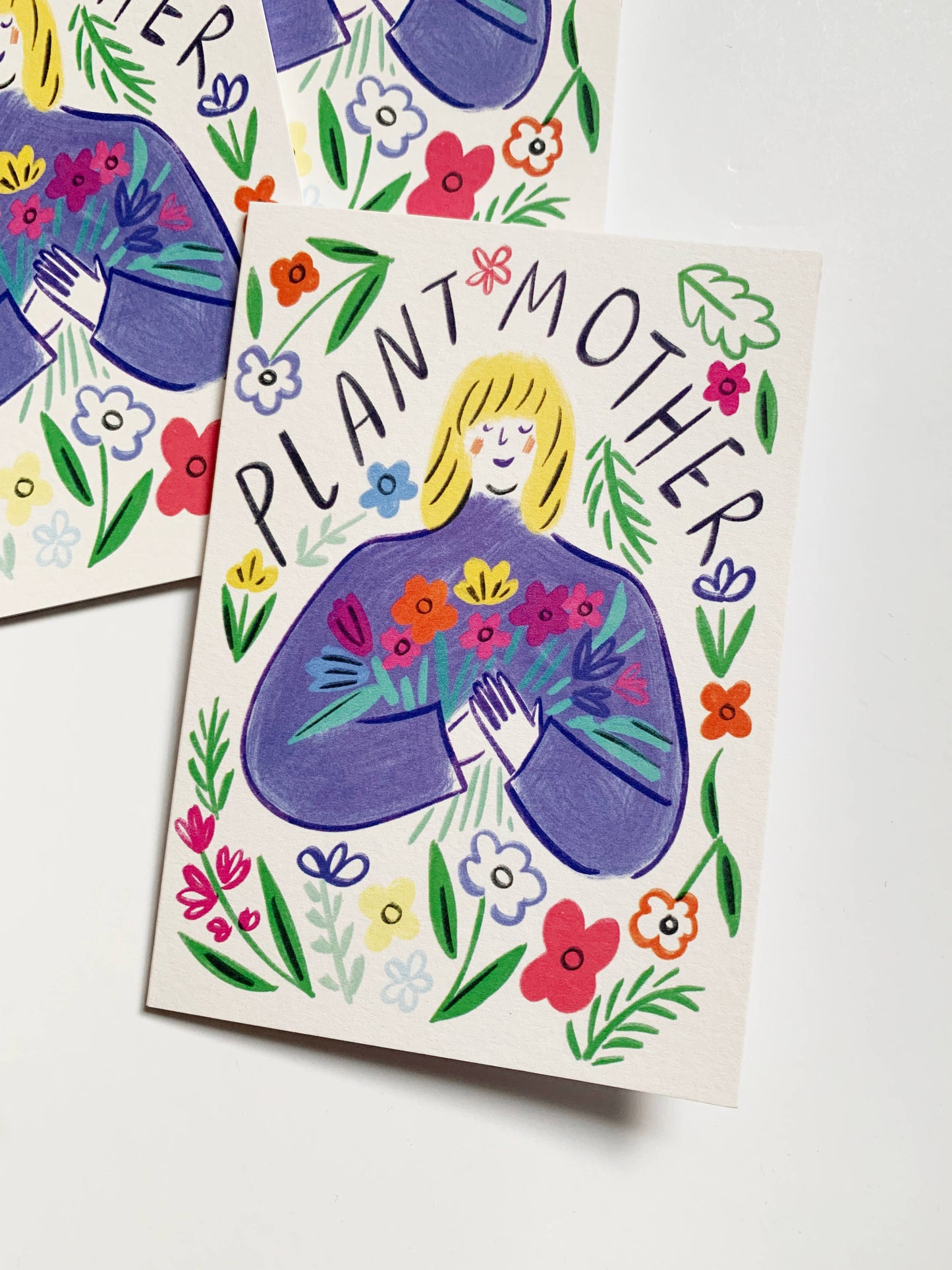 Kitty Kenda Plant Mother Greeting Card