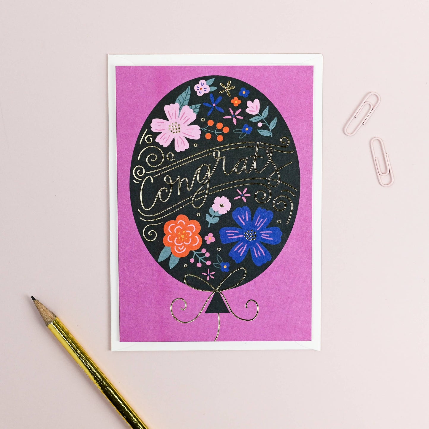 Mifkins Congrats Balloon Card