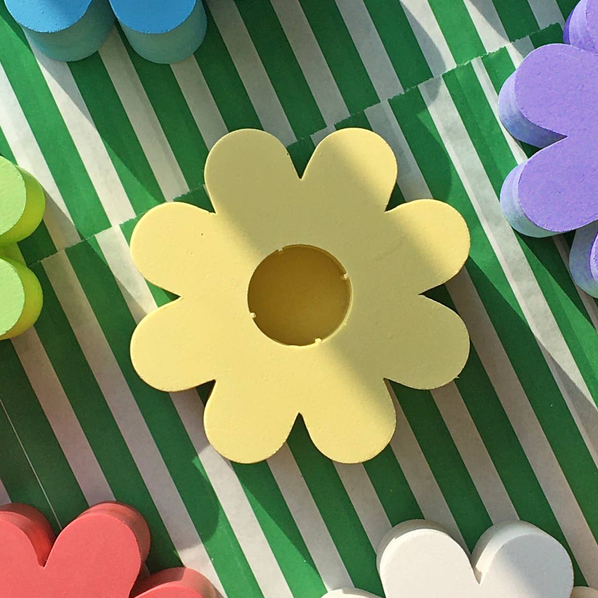 Lottie Hall | Spring Yellow Flower Candle Holder