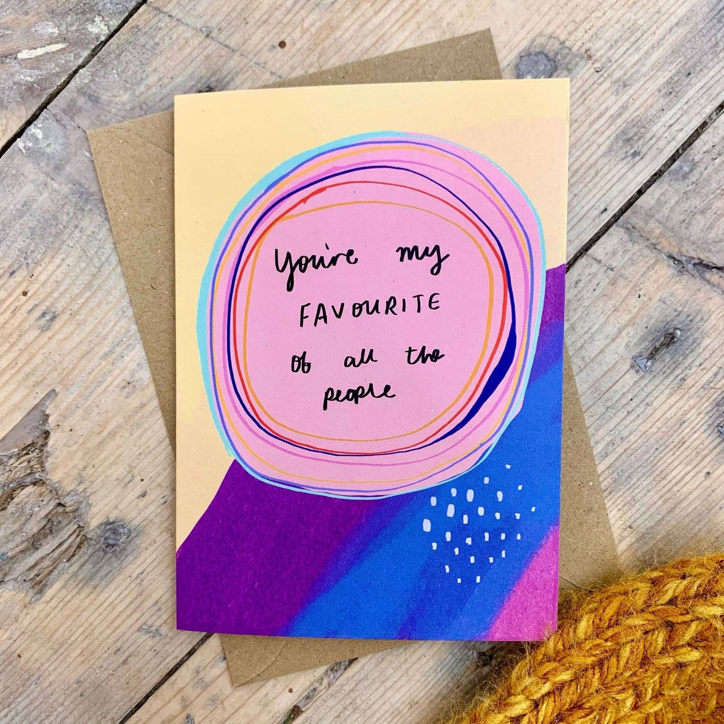 Nicola Rowlands Favourite Person Thank You Card