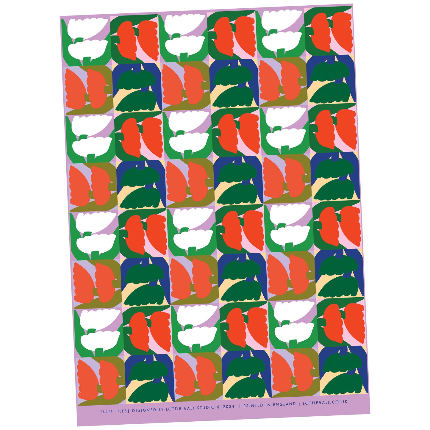Lottie Hall | Tulip Tiles Gift Wrap
