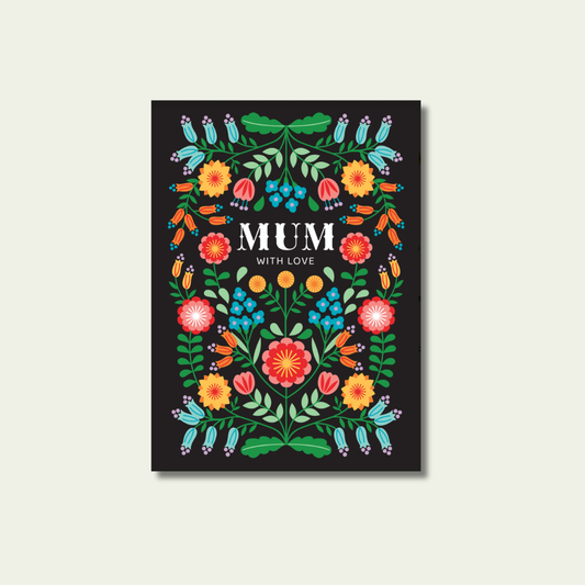 Maggiemagoo Designs MUM folk flowers Mother's Day card