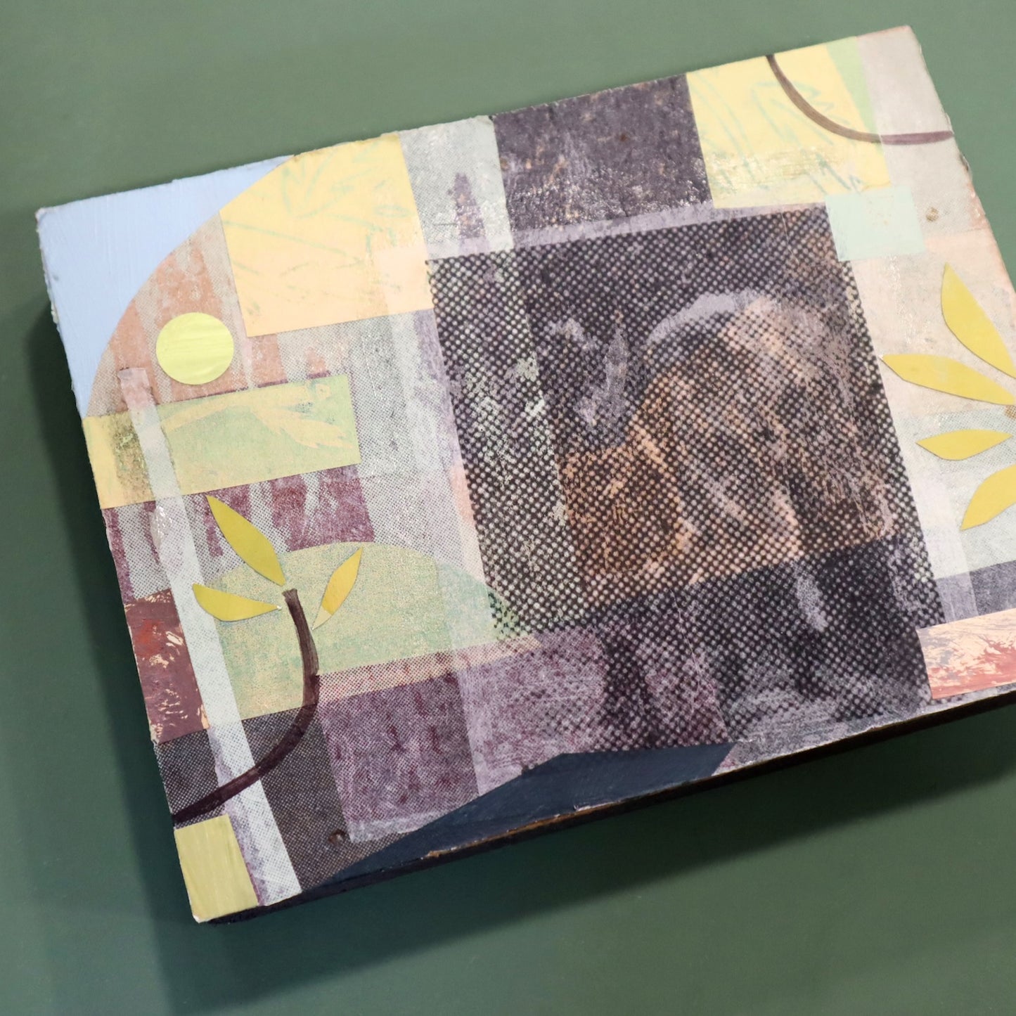 'Spring Hills' Mixed Media Artwork by Peter Clayton