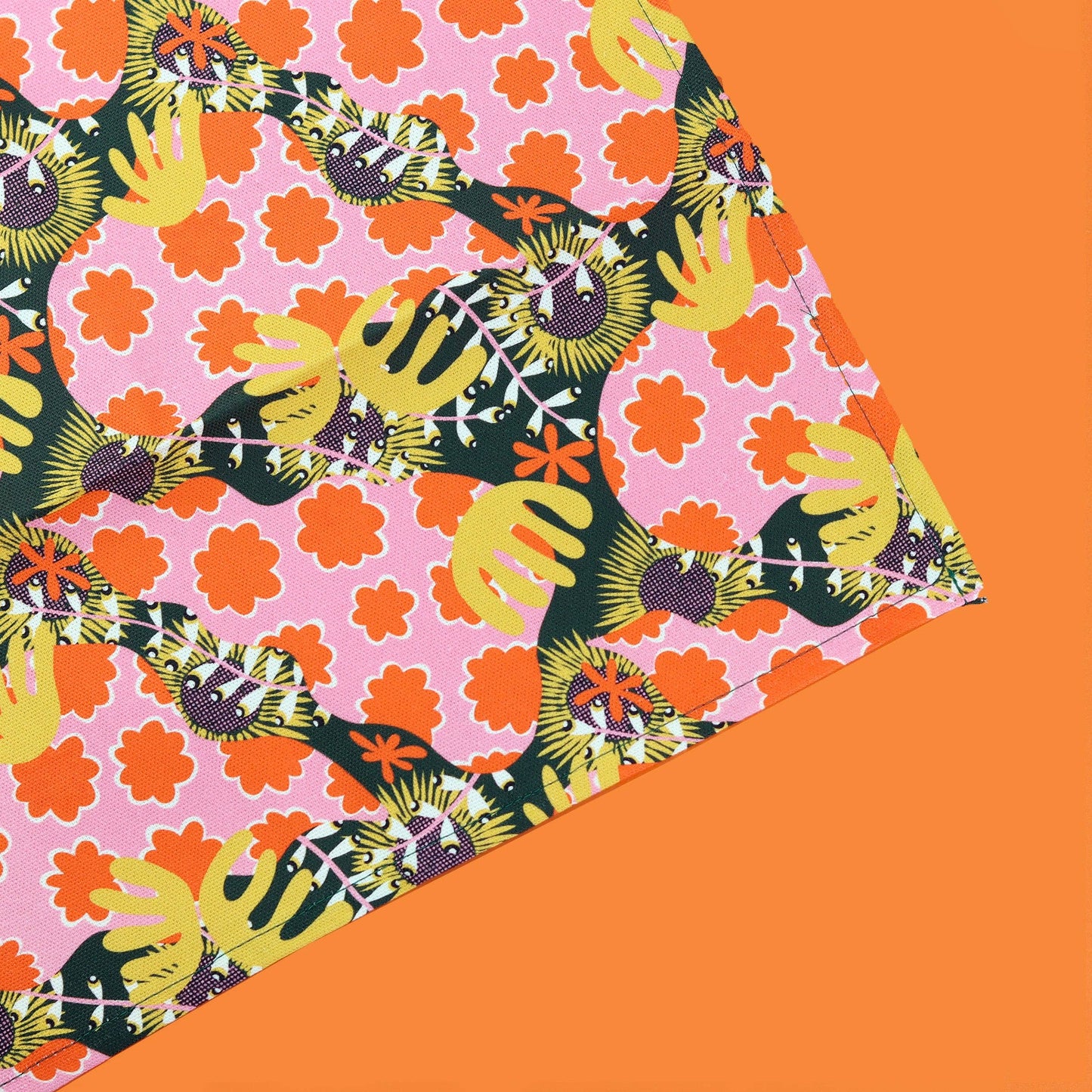Abstract Botanical Print Tea Towel by The Neighbourhood Threat