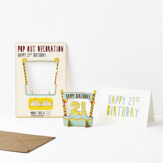 The Pop-out Card Company - 21st Birthday Card