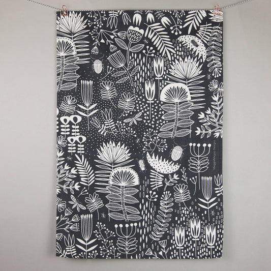 Maggiemagoo Designs Monochrome Pattern Tea Towel