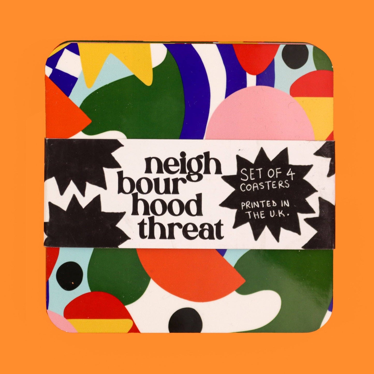 The Neighbourhood Threat Abstract Majorca Coasters