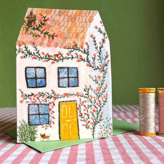 Laura Skilbeck Blue House Dream Home Card