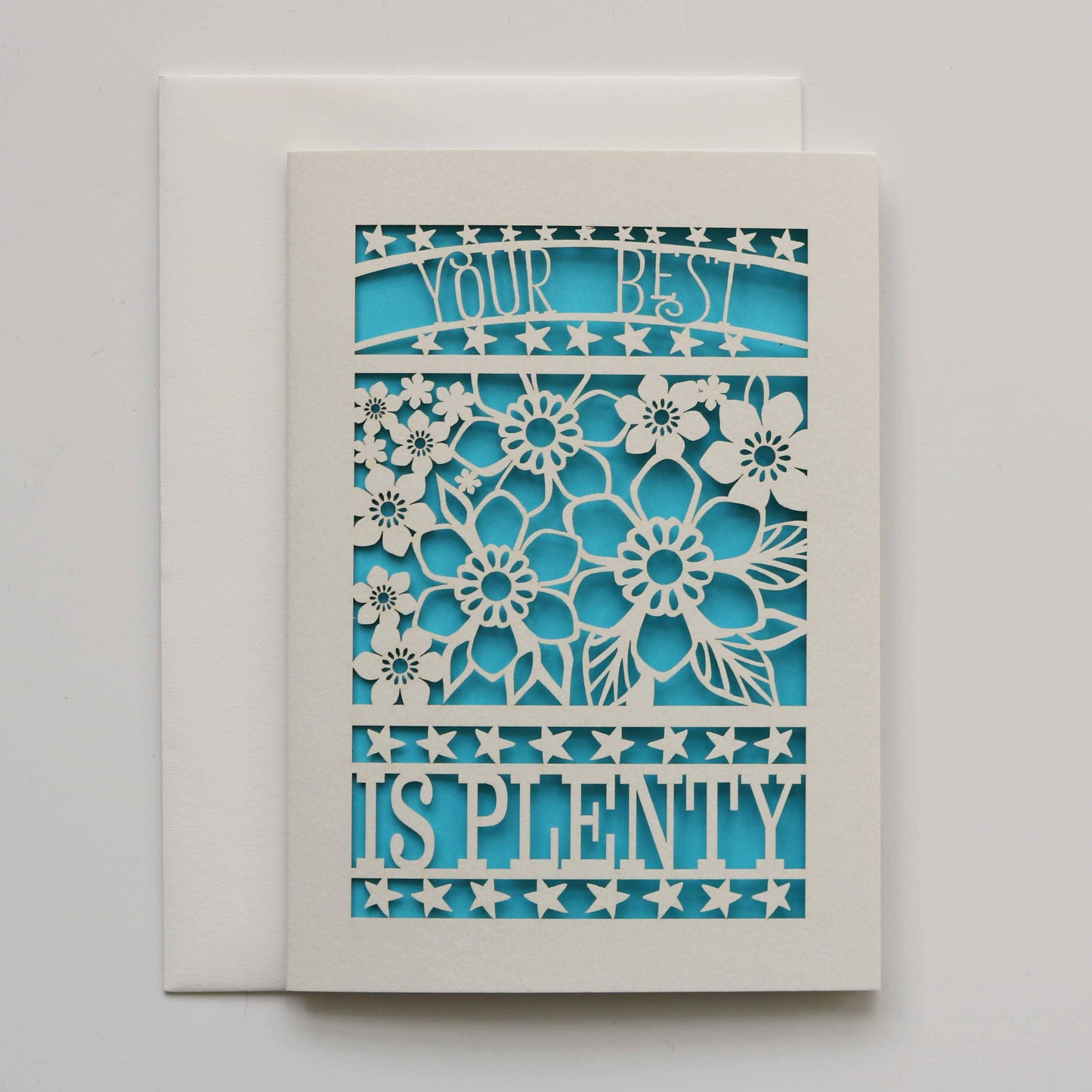 Your Best Is Plenty A6 Laser Cut Card