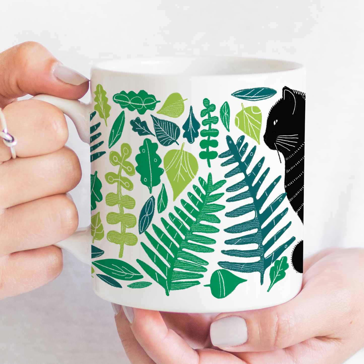 Jenni Douglas Design Scottish Wildcat Bone China Mug