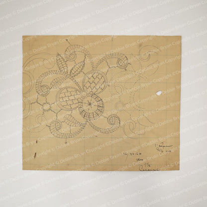 Nottingham Lace Draughtsman Drawing 116/28163