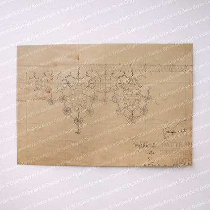 Nottingham Lace Draughtsman Drawing 116/28643