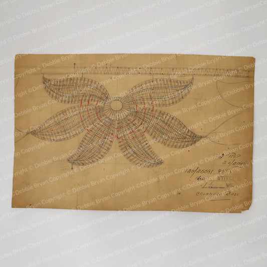 Nottingham Lace Draughtsman Drawing 120/25581