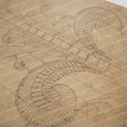 Nottingham Lace Draughtsman Drawing 120/25798